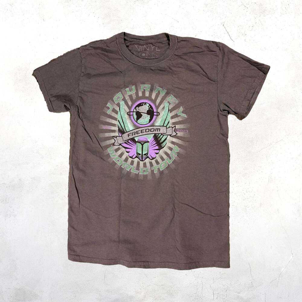 Journey Freedom World Tour 2023 Graphic Tee Brown XS
